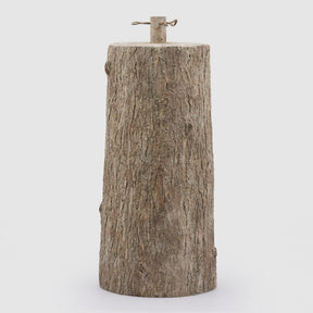 Base per albero di Natale EDG a forma di tronco in cemento 65x32 cm