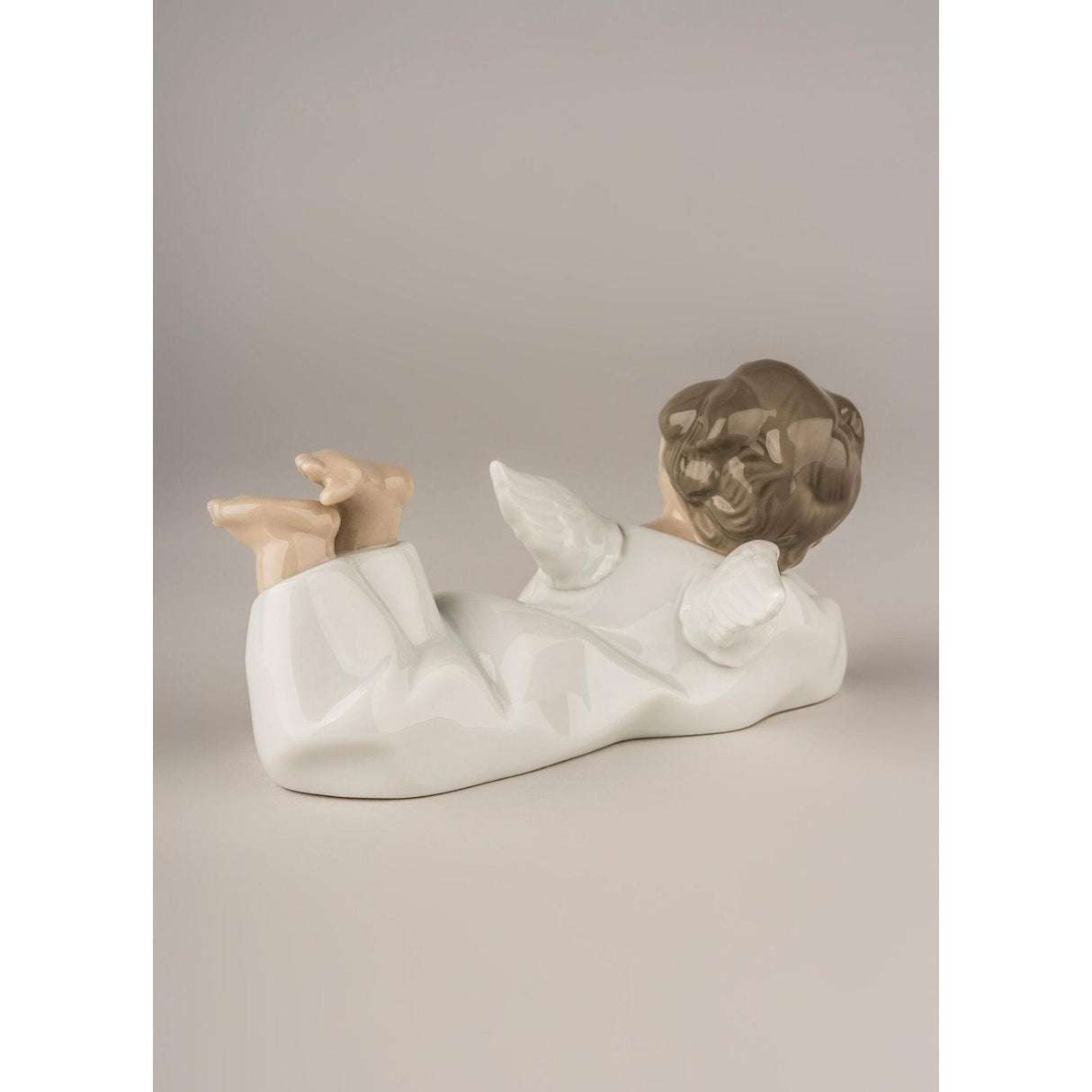 LLADRO' Figure Figurine Lying Angel Christmas Decoration 14cm Porcelain