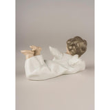 LLADRO' Figure Figurine Lying Angel Christmas Decoration 14cm Porcelain
