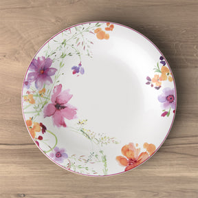 Piatto piano Mariefleur Basic Villeroy & Boch in porcellana decorata 27cm