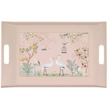 Vassoio con manici Easy Life in melamina decoro floreale 54x35 cm