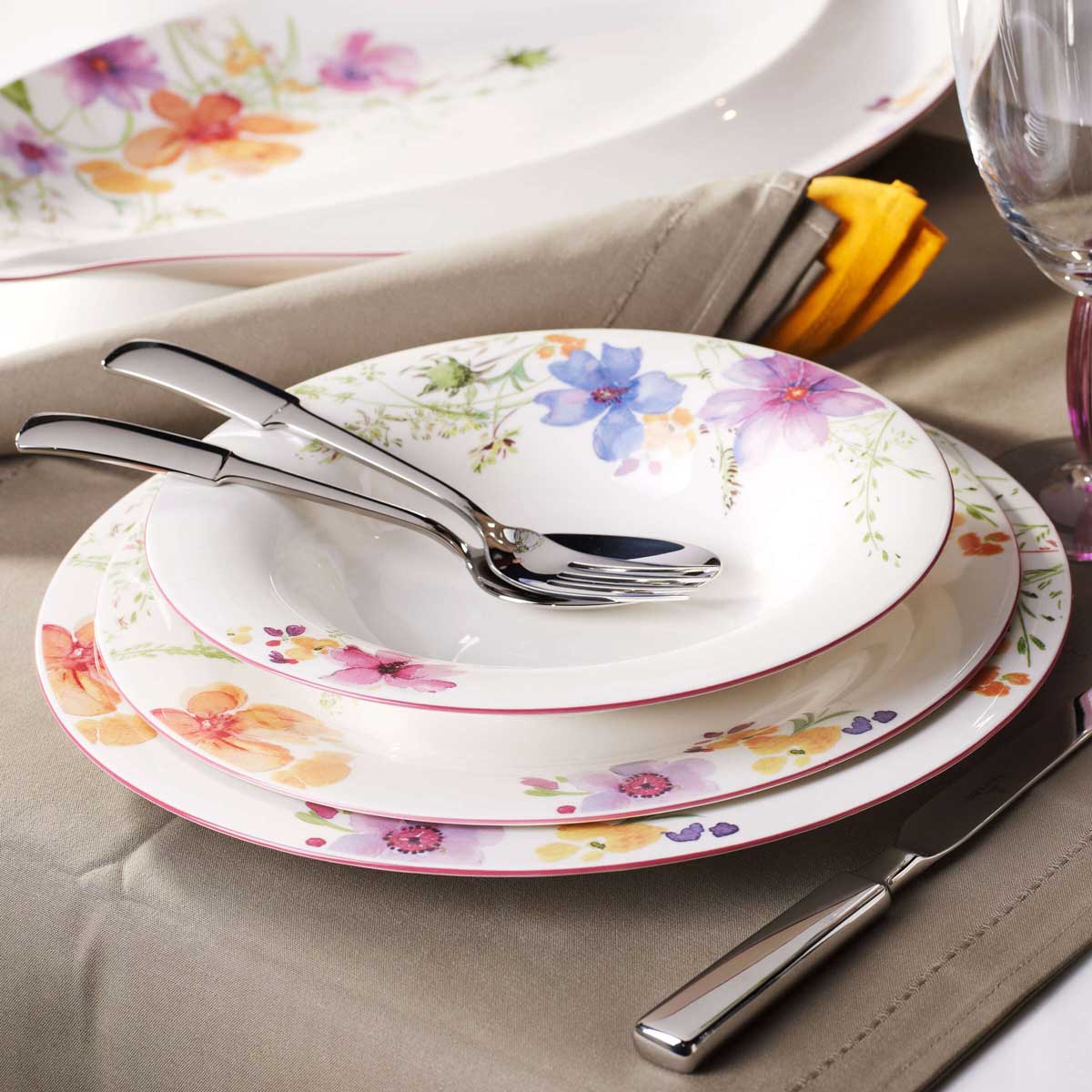 VILLEROY &amp; BOCH - Mariefleur Basic Soup Plate 23cm Porcelain