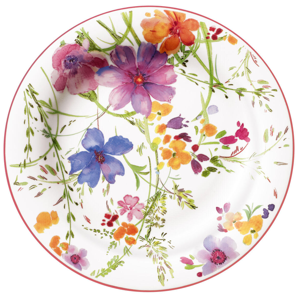 Piatto colazione Mariefleur Basic Villeroy & Boch in porcellana 21 cm