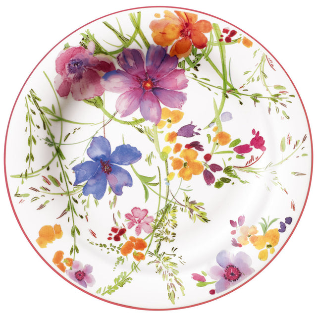 Piatto colazione Mariefleur Basic Villeroy & Boch in porcellana 21 cm