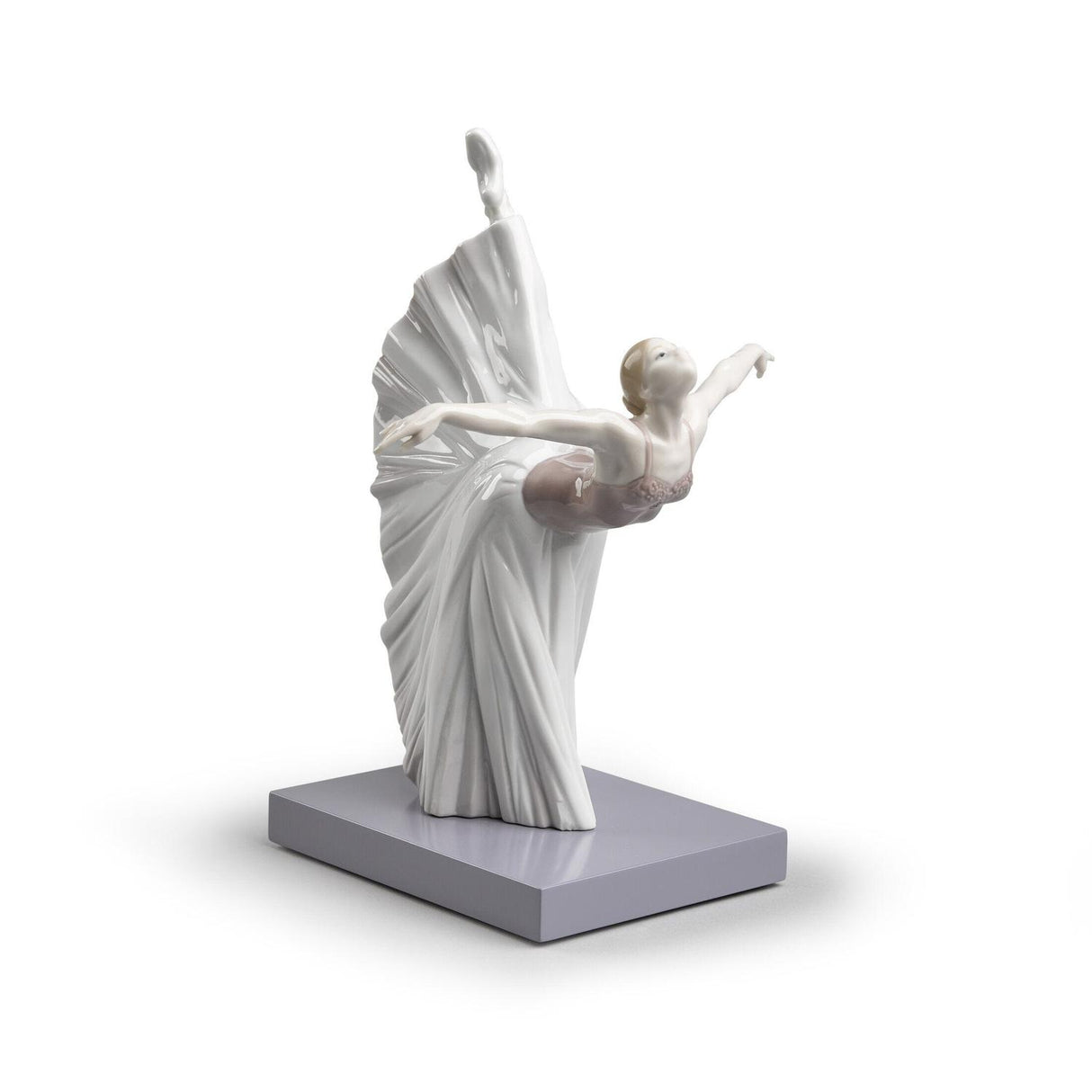 Statuetta ballerina Giselle Lladrò in porcellana lucida 28x18 cm