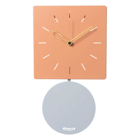 Orologio da parete Grace Arti & Mestieri in metallo color pesca con pendolo