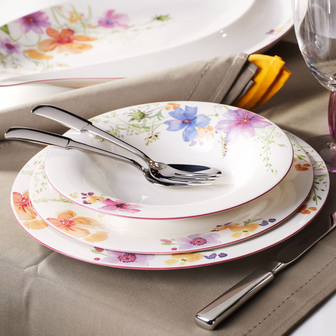 VILLEROY &amp; BOCH - Mariefleur Basic Gourmet Serving Plate 30cm Porcelain