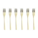 Set forchette dessert Sambonet acciaio inox color champagne 6 pezzi