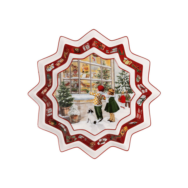 Ciotola Toy's Fantasy Villeroy & Boch in porcellana con decoro natalizio 25 cm