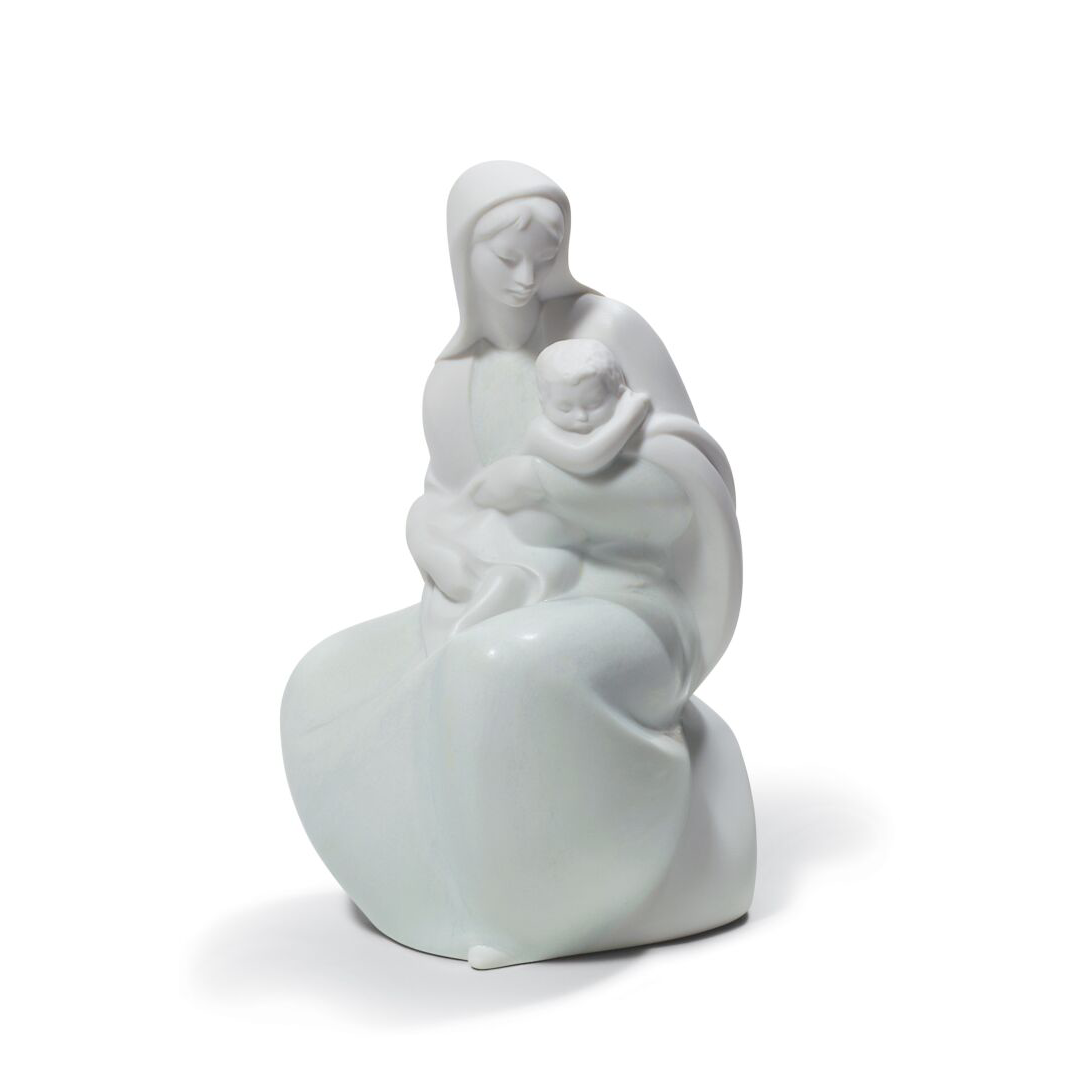 LLADRO' - Figura statua porcellana Madonna con Bambino - Natale