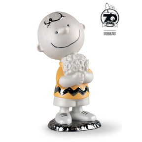 Statuetta Charlie Brown Lladrò in porcellana opaca e lucida 22x10 cm
