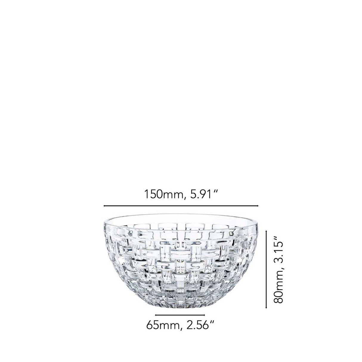 NACHTMANN - Set 2 Pieces Bossa Nova Cup Bowl 15cm Crystal 102253