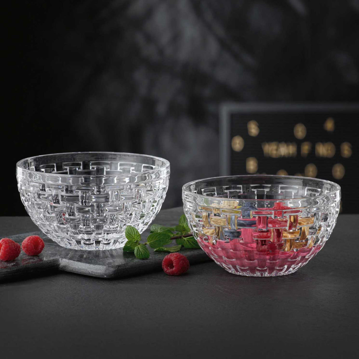 NACHTMANN - Set 2 Pieces Bossa Nova Cup Bowl 15cm Crystal 102253