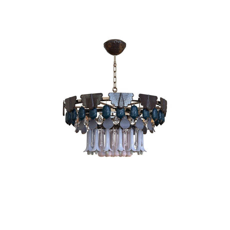 Lampada a sospensione Seasons Lladrò in porcellana colorata 48x70 cm