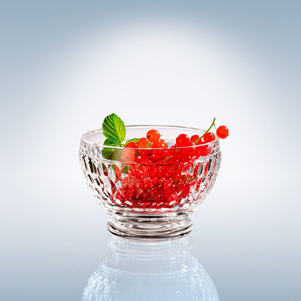 VILLEROY &amp; BOCH Boston Fruit Salad Bowl Set 4 Pieces 11.5cm Transparent Crystal