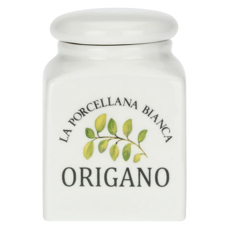 Barattolo origano La Porcellana Bianca in porcellana 6,5x6 cm