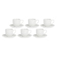 Set 6 tazze caffè Momenti La Porcellana Bianca in porcellana bianca 85ml