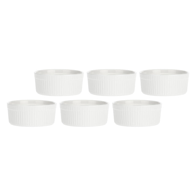 Set 6 Ramequin Arezzo La Porcellana Bianca in porcellana 11,5 cm