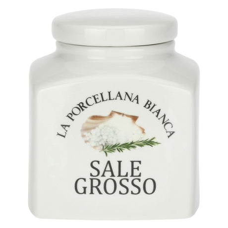 Barattolo Sale Grosso La Porcellana Bianca in porcellana 1,1 litri
