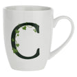 Tazza Mug Lettera C La Porcellana Bianca in porcellana bianca 380 ml