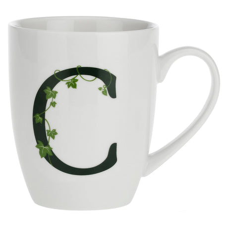 Tazza Mug Lettera C La Porcellana Bianca in porcellana bianca 380 ml