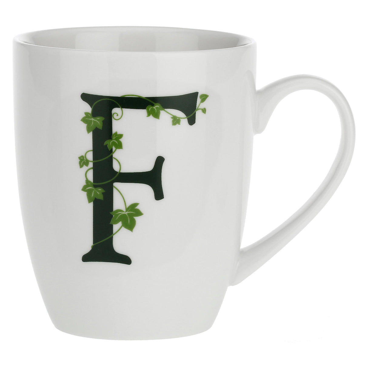 Tazza mug lettera F La Porcellana Bianca in porcellana 380ml