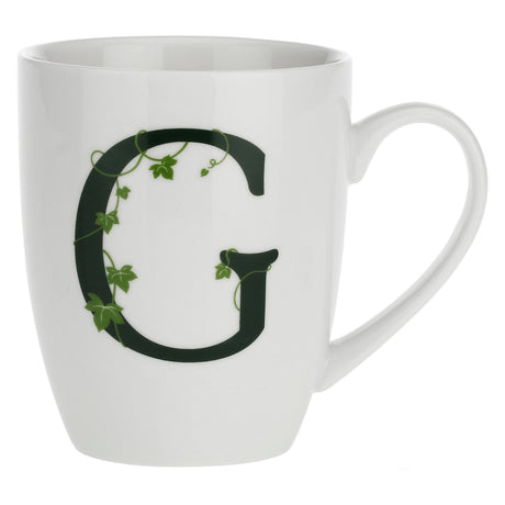 Tazza mug lettera G La Porcellana Bianca in porcellana bianca 380 ml