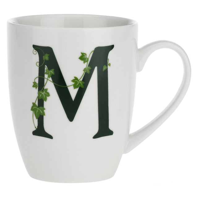 Tazza mug lettera M La Porcellana Bianca in porcellana bianca 380ml