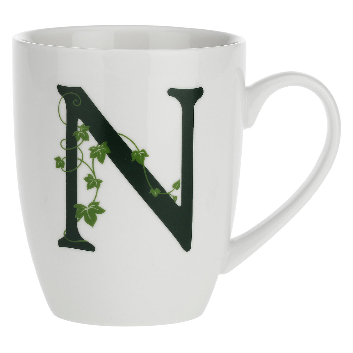 Tazza Mug Lettera N La Porcellana Bianca in porcellana bianca 380 ml