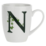 Tazza Mug Lettera N La Porcellana Bianca in porcellana bianca 380 ml