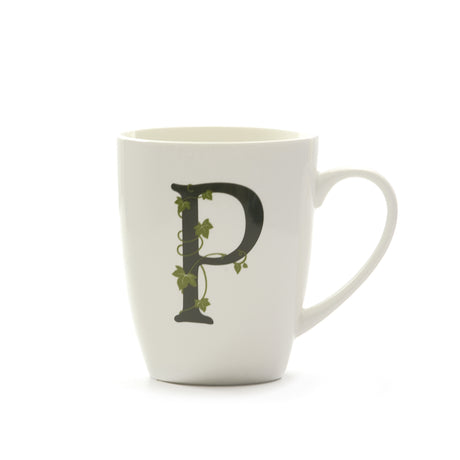 Tazza Mug lettera P La Porcellana Bianca in porcellana bianca 380 ml