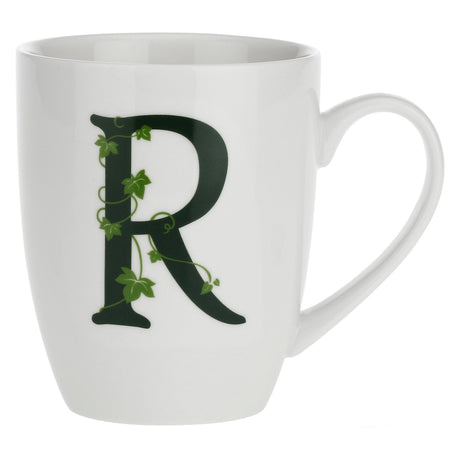 Tazza mug lettera R La Porcellana Bianca in porcellana bianca 380 ml