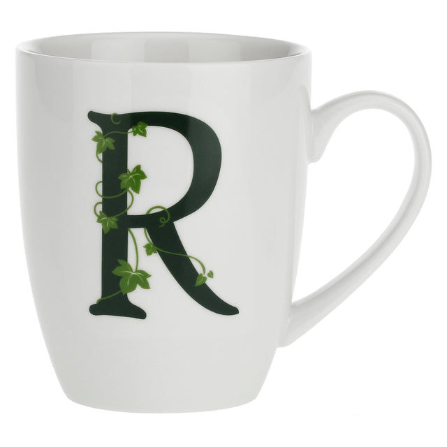 Tazza mug lettera R La Porcellana Bianca in porcellana bianca 380 ml