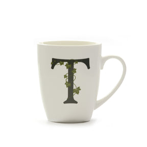 Tazza Mug Lettera T La Porcellana Bianca in porcellana bianca 380ml
