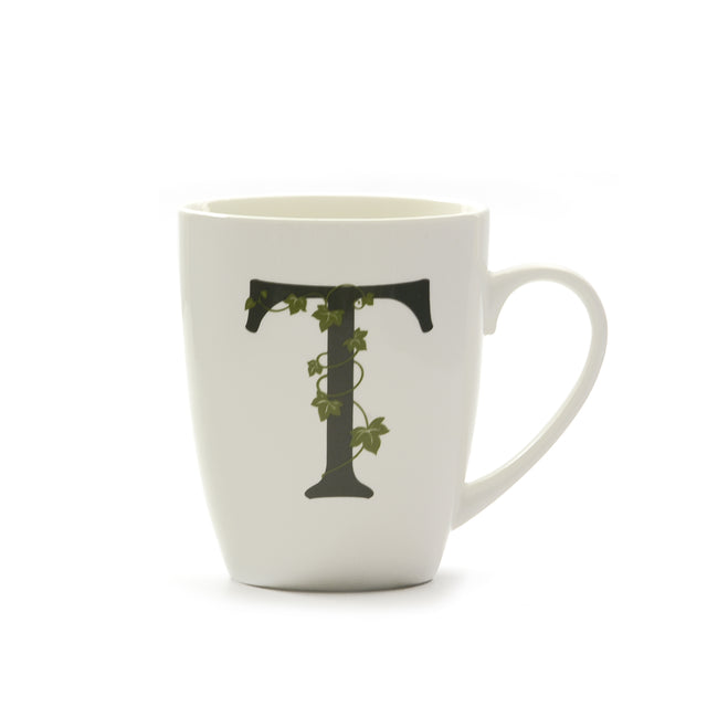 Tazza Mug Lettera T La Porcellana Bianca in porcellana bianca 380ml
