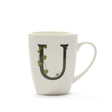 Tazza Mug lettera U La Porcellana Bianca in porcellana bianca 380 ml