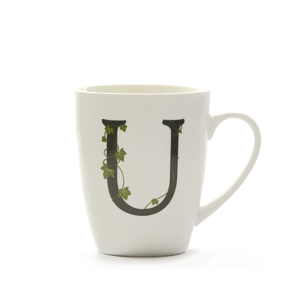 Tazza Mug lettera U La Porcellana Bianca in porcellana bianca 380 ml