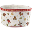 Cestino per pane Toy's Delight Villeroy & Boch in cotone natalizio 15x23 cm