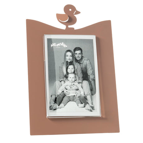 Portafoto Paperella Arti & Mestieri in ferro colore mocha 28x19,5 cm