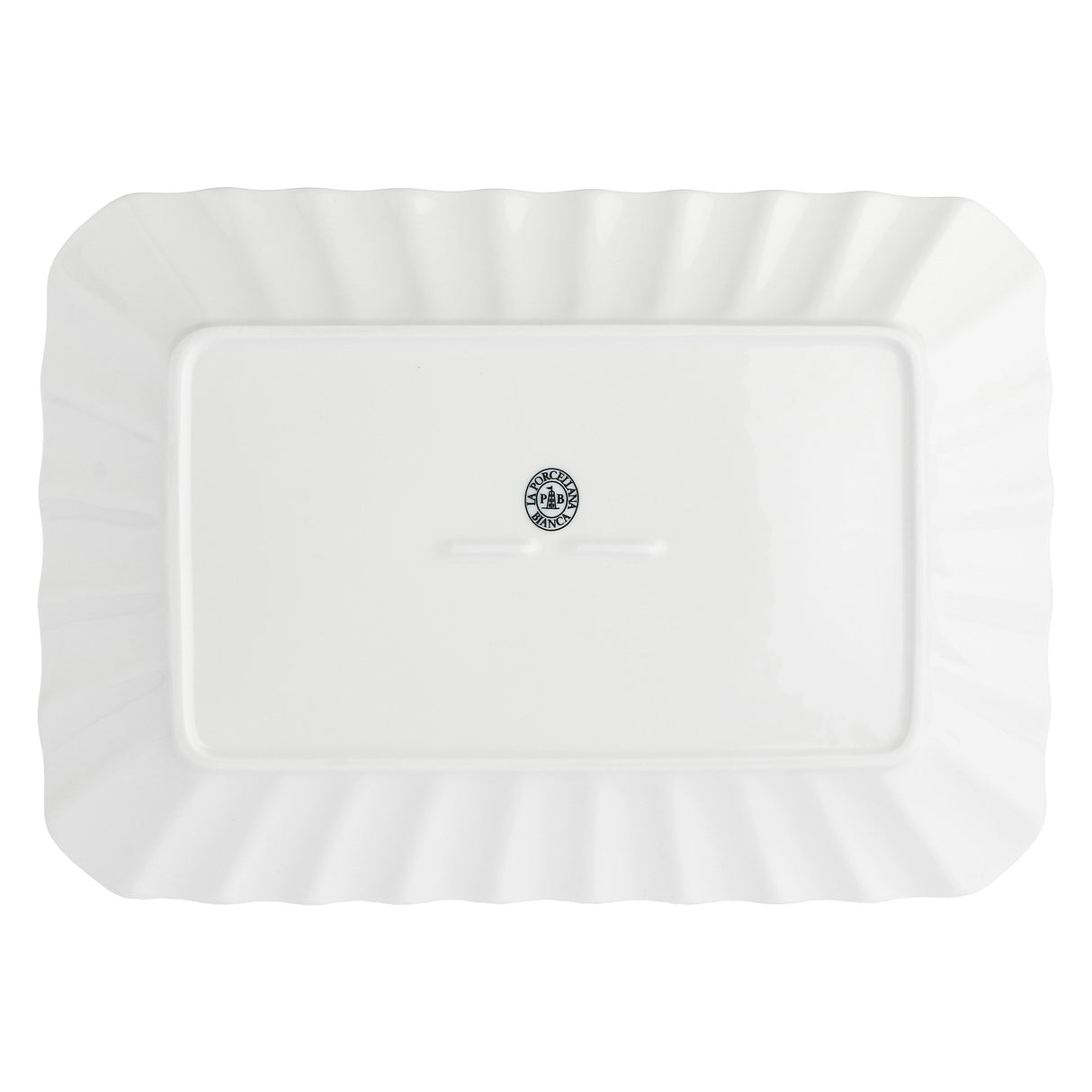 LA PORCELLANA BIANCA Ducale Vassoio Rettangolare 35x26cm Bianco Porcellana