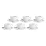 Set 6 tazze caffè Ducale La Porcellana Bianca in porcellana 80ml