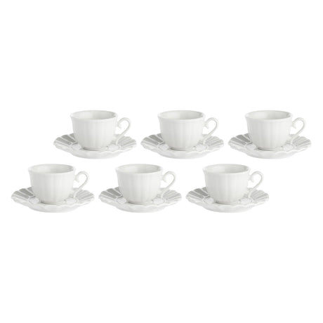 Set 6 tazze caffè Ducale La Porcellana Bianca in porcellana 80ml