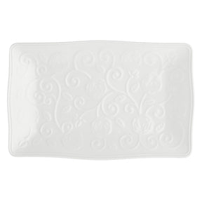 Vassoio rettangolare La Porcellana Bianca in porcellana bianca 20x12 cm