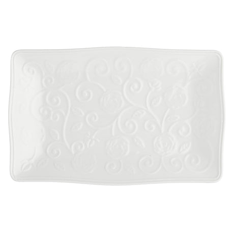 Vassoio rettangolare La Porcellana Bianca in porcellana bianca 20x12 cm