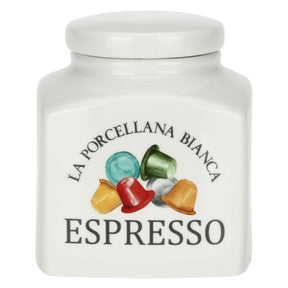 Barattolo Espresso La Porcellana Bianca in porcellana bianca 1,8L