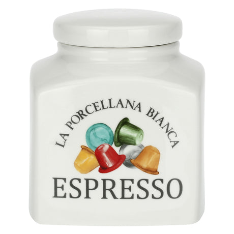 Barattolo Espresso La Porcellana Bianca in porcellana bianca 1,8L