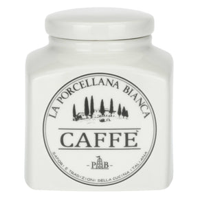 Barattolo caffè La Porcellana Bianca in porcellana bianca 9,5x9 cm