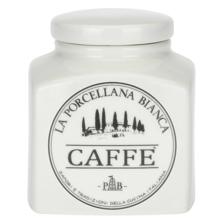 Barattolo caffè La Porcellana Bianca in porcellana bianca 9,5x9 cm