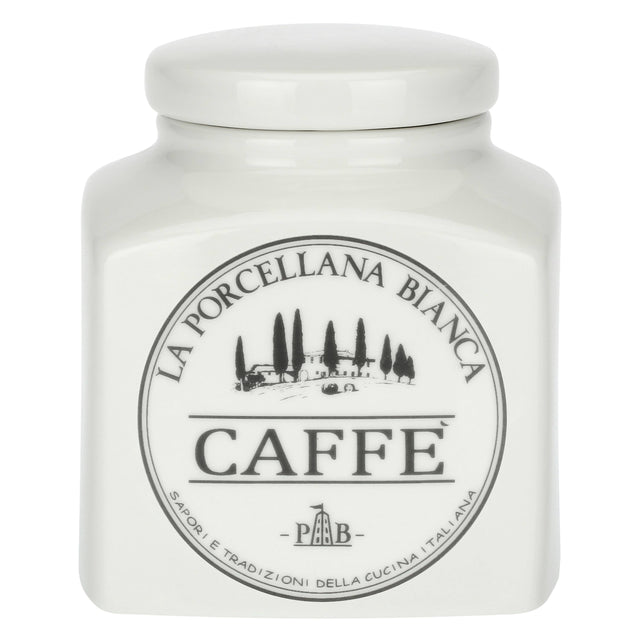Barattolo caffè La Porcellana Bianca in porcellana bianca 9,5x9 cm
