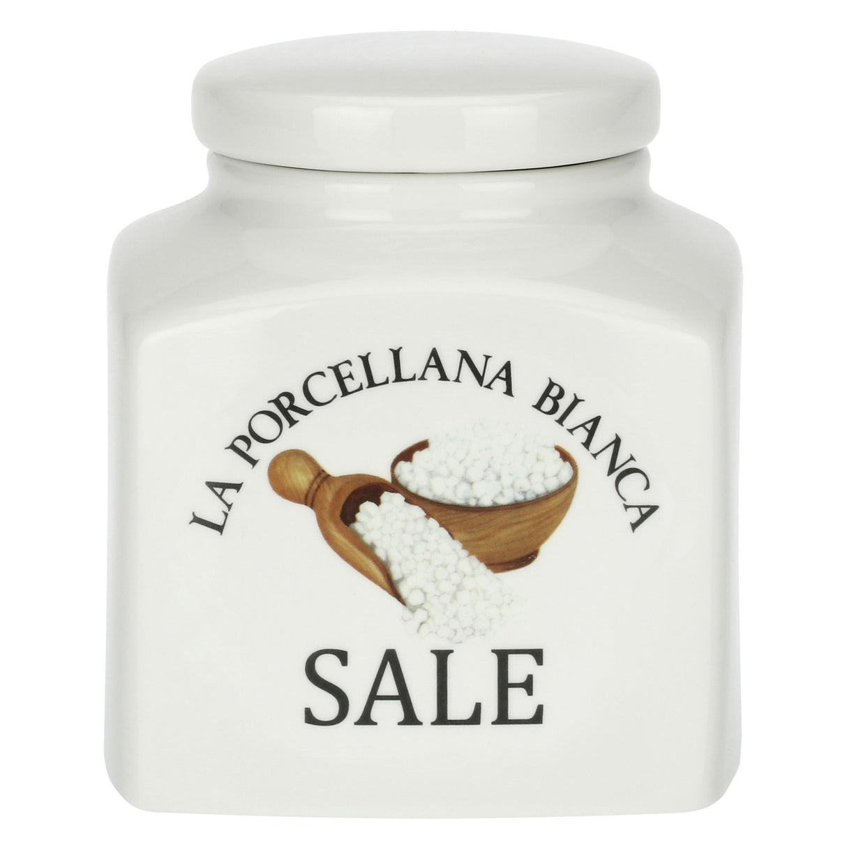 Barattolo sale La Porcellana Bianca in porcellana bianca 14,5 cm